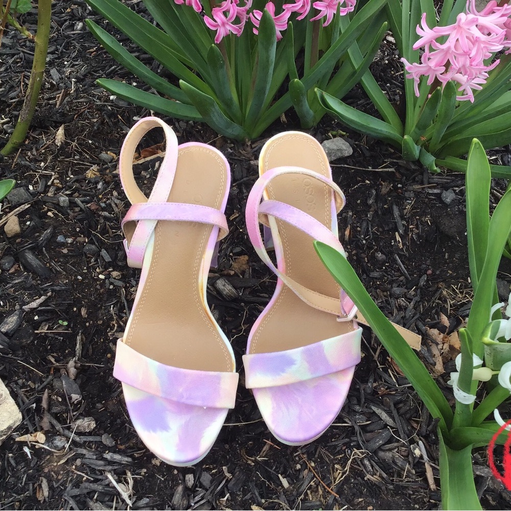 Pastel Pink Strappy Sandals